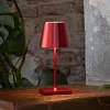 Nuindie mini LED oplaadbare tafellamp, Easy Connect, rood, dimbaar