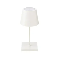 Nuindie mini LED oplaadbare tafellamp, USB-C, wit, IP54, dimbaar