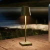 Nuindie pocket LED oplaadbare tafellamp, spar groen, IP54, dimbaar