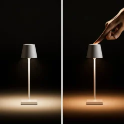 Nuindie pocket LED oplaadbare tafellamp, spar groen, IP54, dimbaar