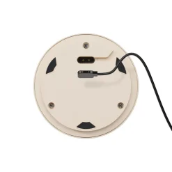 Numotion LED oplaadbare tafellamp, beige, glas, IP54, dimbaar