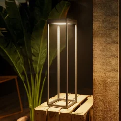 Numove LED lamp op zonne-energie, grafietgrijs, hoogte 52,5 cm