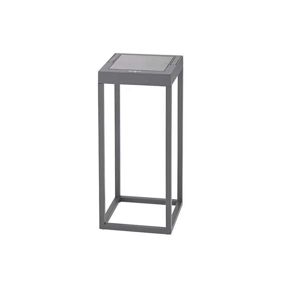 Numove LED lamp op zonne-energie, grafietgrijs, hoogte 32,5 cm