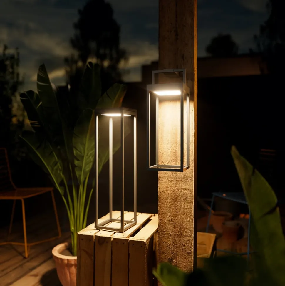 Numove LED lamp op zonne-energie, grafietgrijs, hoogte 32,5 cm