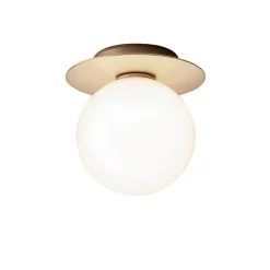 Nuura Liila 1 Medium wandlamp, 1-lamp goud/wit