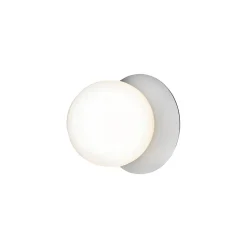 Nuura Liila 1 Medium wandlamp, 1-lamp zilver/wit