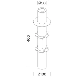 OLEV bodembevestiging voor sokkellamp Grounding