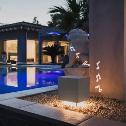 OLEV Cemento LED sokkellamp met luidspreker