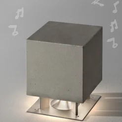 OLEV Cemento LED sokkellamp met luidspreker