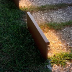 OLEV Step Line LED sokkellamp, roestbruin