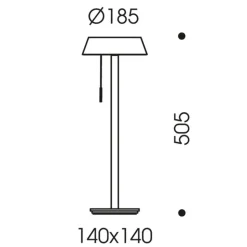 OLIGO Glance LED tafellamp Cashmere