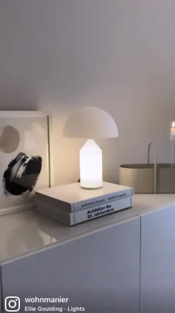 Oluce Atollo - tafellamp van Murano glas, 35 cm