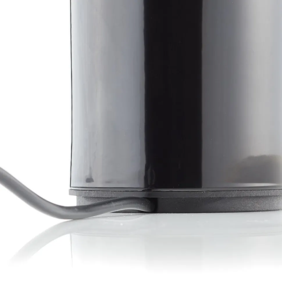 Oluce Atollo tafellamp, dimbaar, Ø38cm, zwart