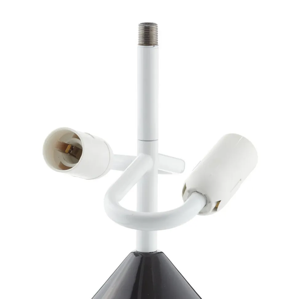 Oluce Atollo tafellamp, dimbaar, Ø38cm, zwart