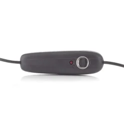 Oluce Atollo tafellamp, dimbaar, Ø38cm, zwart