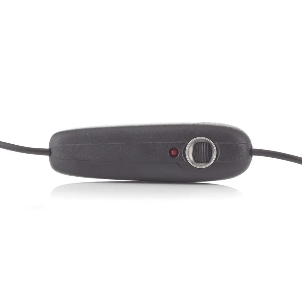 Oluce Atollo tafellamp, dimbaar, Ø38cm, zwart