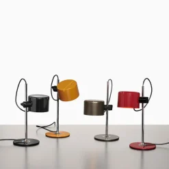 Oluce Mini Coupè LED tafellamp, mosterdgeel