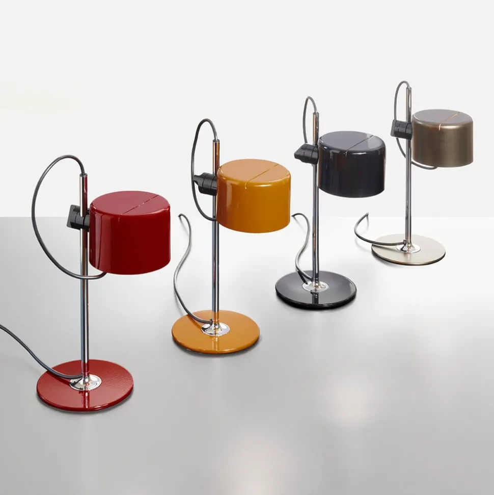 Oluce Mini Coupè LED tafellamp, mosterdgeel