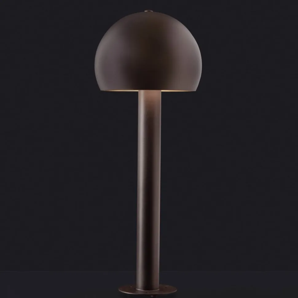 Oluce Otto 329 LED tuinpadverlichting, indisch bruin