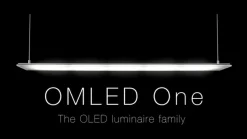 OMLED vloerlamp One f3l, roestvrij staal/zwart, OLED
