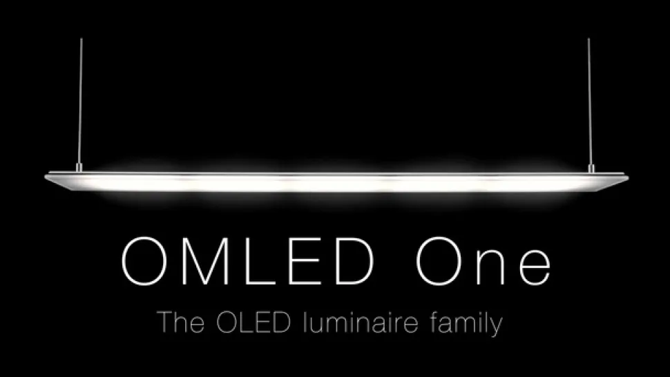 OMLED vloerlamp One f3l, roestvrij staal/zwart, OLED