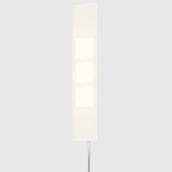 OMLED vloerlamp One f3l, roestvrij staal/zwart, OLED