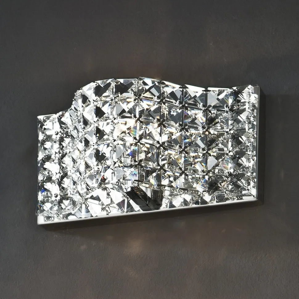 Onda - kristallen wandlamp, 25 cm