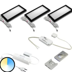 Onderbouwlamp Dynamic LED Sky 3 per set zwart