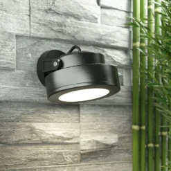 Opbouwspot Tommy rond zwart 1-lamps 10W CCT