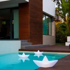 Oplaadbare LED lamp The BOAT lamp, drijfbaar, RGBW