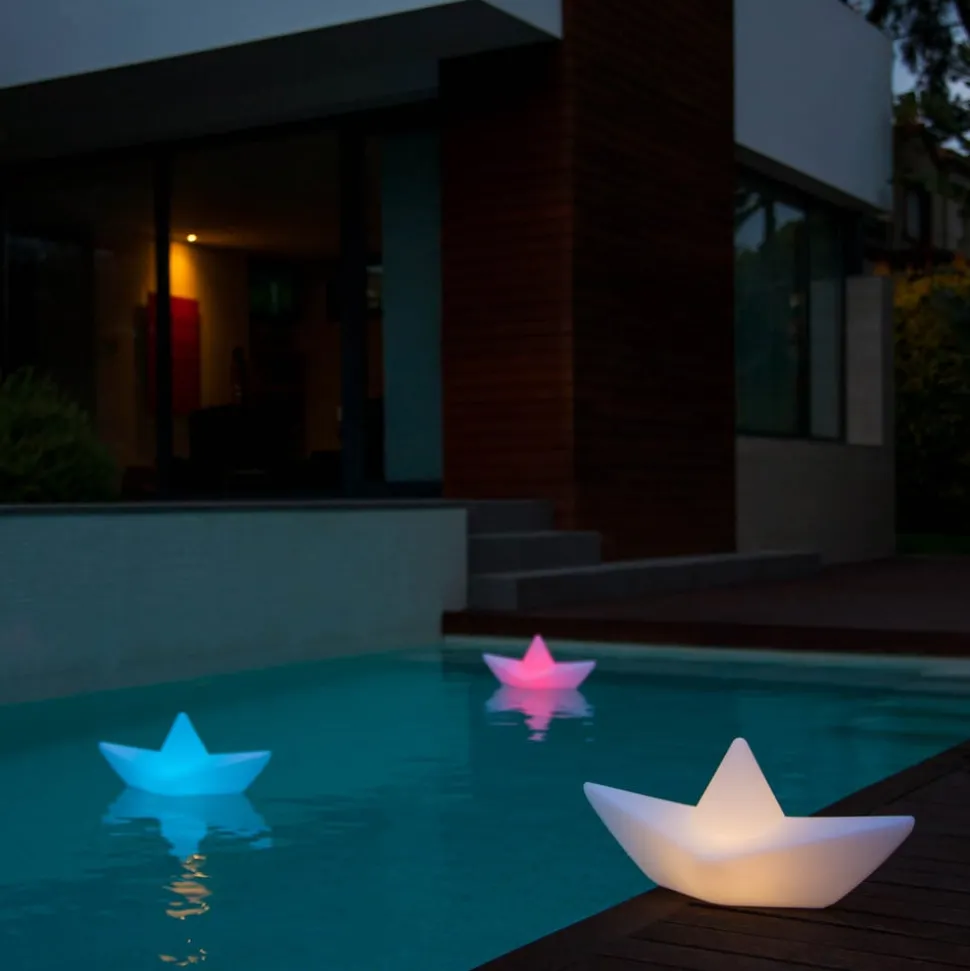 Oplaadbare LED lamp The BOAT lamp, drijfbaar, RGBW