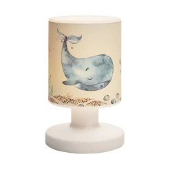 Oplaadbare LED tafellamp Paul Pottwal, wit/blauw, USB