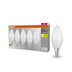OSRAM Base Classic B LED kaarslamp E14 4,9W per 5