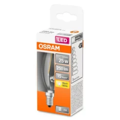 OSRAM Classic B LED lamp E14 2,5W 2.700K helder