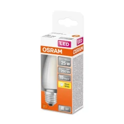 OSRAM Classic LED kaars E27 2,5W 2.700K mat