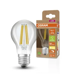 OSRAM Classic LED lamp E27 2,6W 827 filament dim