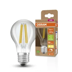 OSRAM Classic LED lamp E27 8,2W 827 filament dim