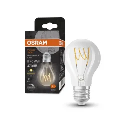 OSRAM Classic LED lamp E27 4,8W 827 filament dim
