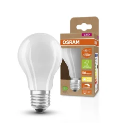 OSRAM Classic LED lamp E27 8,2W 827 mat dimbaar