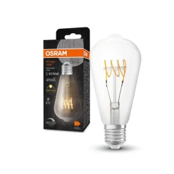 OSRAM Classic LED rustiek E27 4,8W 827 helder dim