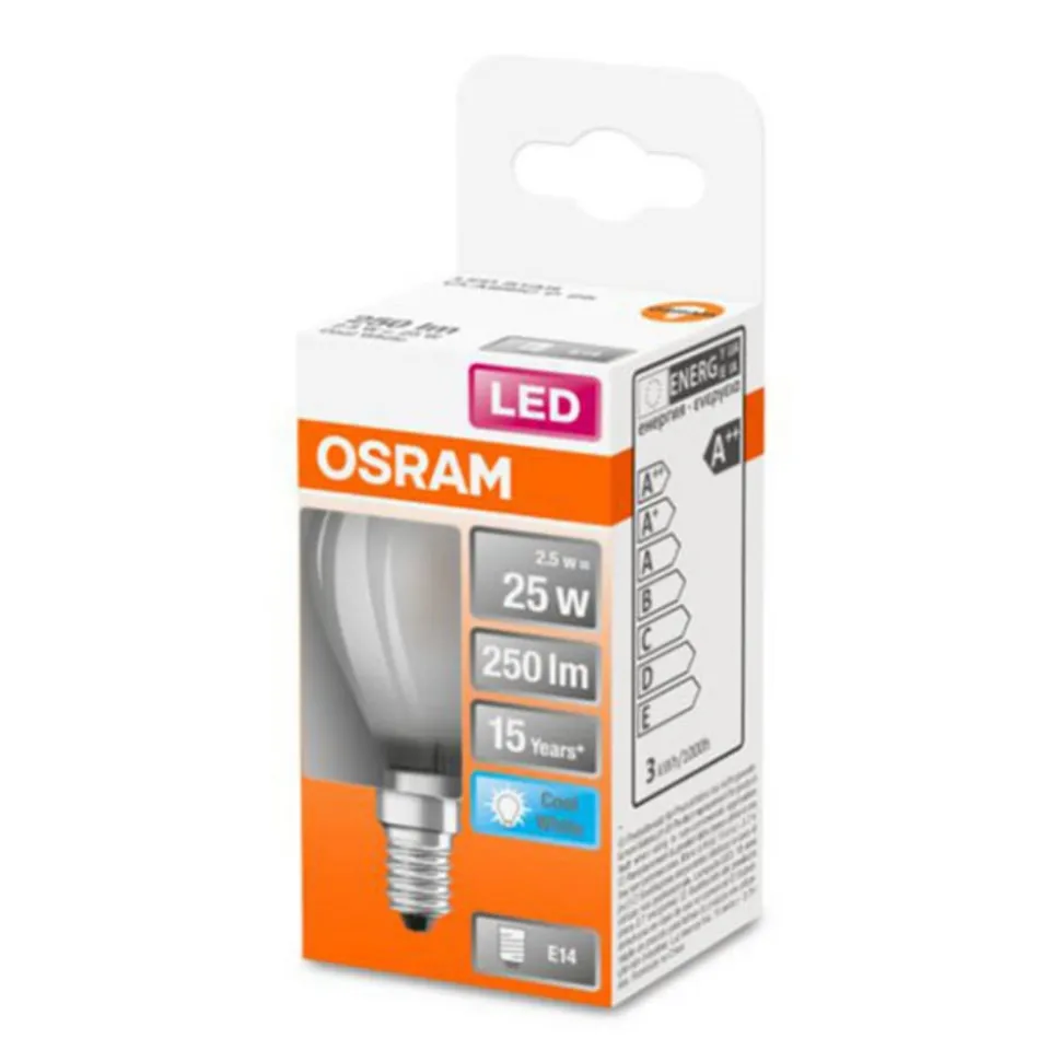 OSRAM Classic P LED lamp E14 2,5W 4.000K mat