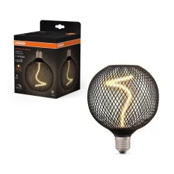 OSRAM Decor LED Spiraal Globe E27 3,5W zwart 818