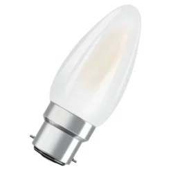 OSRAM kaarslamp B22d 2,5W 2.700K mat