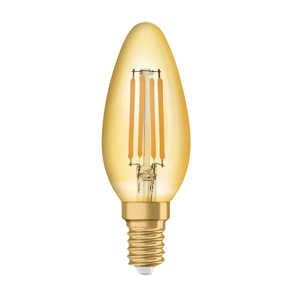 OSRAM kaarslamp Vintage 1906, E14 gloeidraad 4W 824 goud