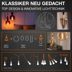 OSRAM kaarslamp Vintage 1906, E14 gloeidraad 4W 824 goud