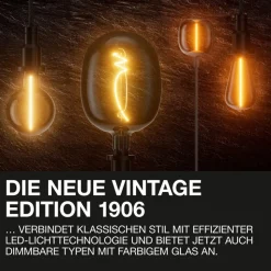OSRAM kaarslamp Vintage 1906, E14 gloeidraad 4W 824 goud