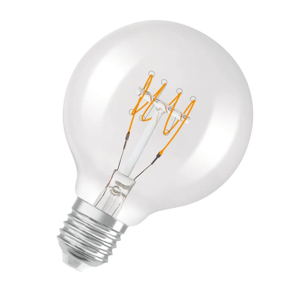 OSRAM LED bol E27 G80 4,8W 2.700K filament dim