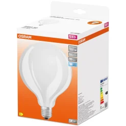 OSRAM LED bollamp E27 G125 17W 4.000K opaal