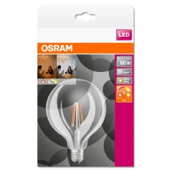 OSRAM LED bollamp E27 6,5W G125 827 Glow dim