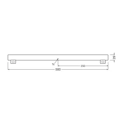 OSRAM LED buislamp S14s 4,7W buislamp 2.700K 50cm mat dimbaar